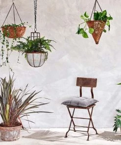 Nkuku Planters & Vases Abari Caged Hanging Planter