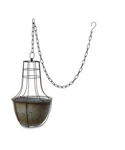 Nkuku Planters & Vases Abari Caged Hanging Planter