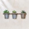 Nkuku Abari Wall Hung Planter Triple Planters & Vases 2 Nkuku Abari Wall Hung Planter Triple Planters & Vases