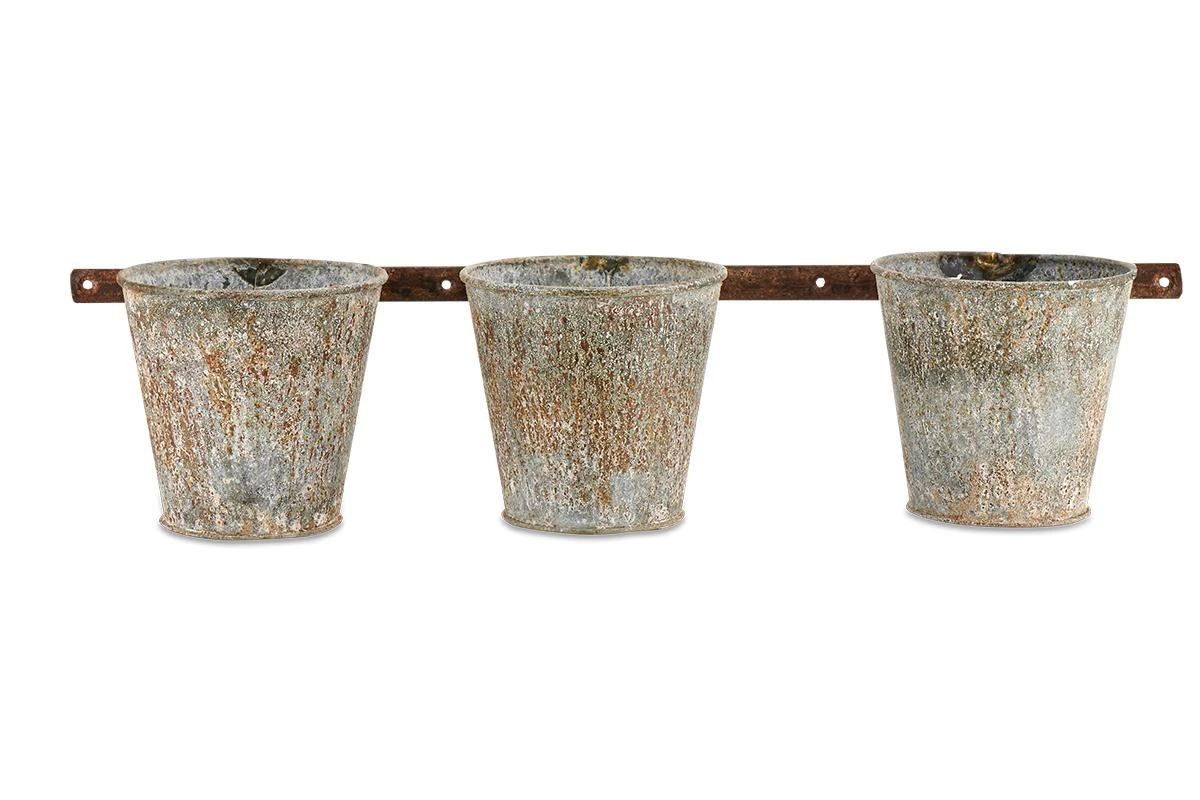 Nkuku Abari Wall Hung Planter Triple Planters & Vases 5 Nkuku Abari Wall Hung Planter Triple Planters & Vases