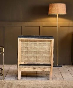 Nkuku Abe Velvet Armchair - Moss Living Room