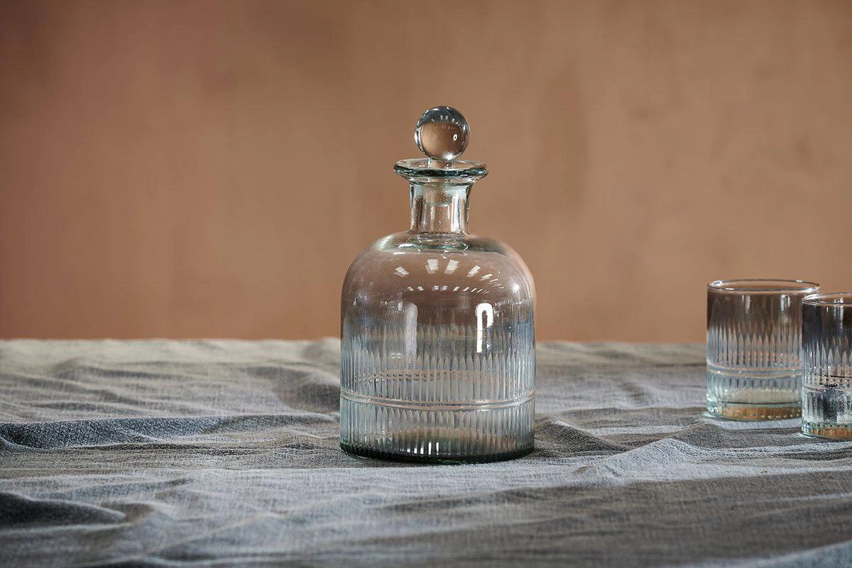 Nkuku Tableware Abeeko Decanter - Smoke 3 Nkuku Tableware Abeeko Decanter - Smoke