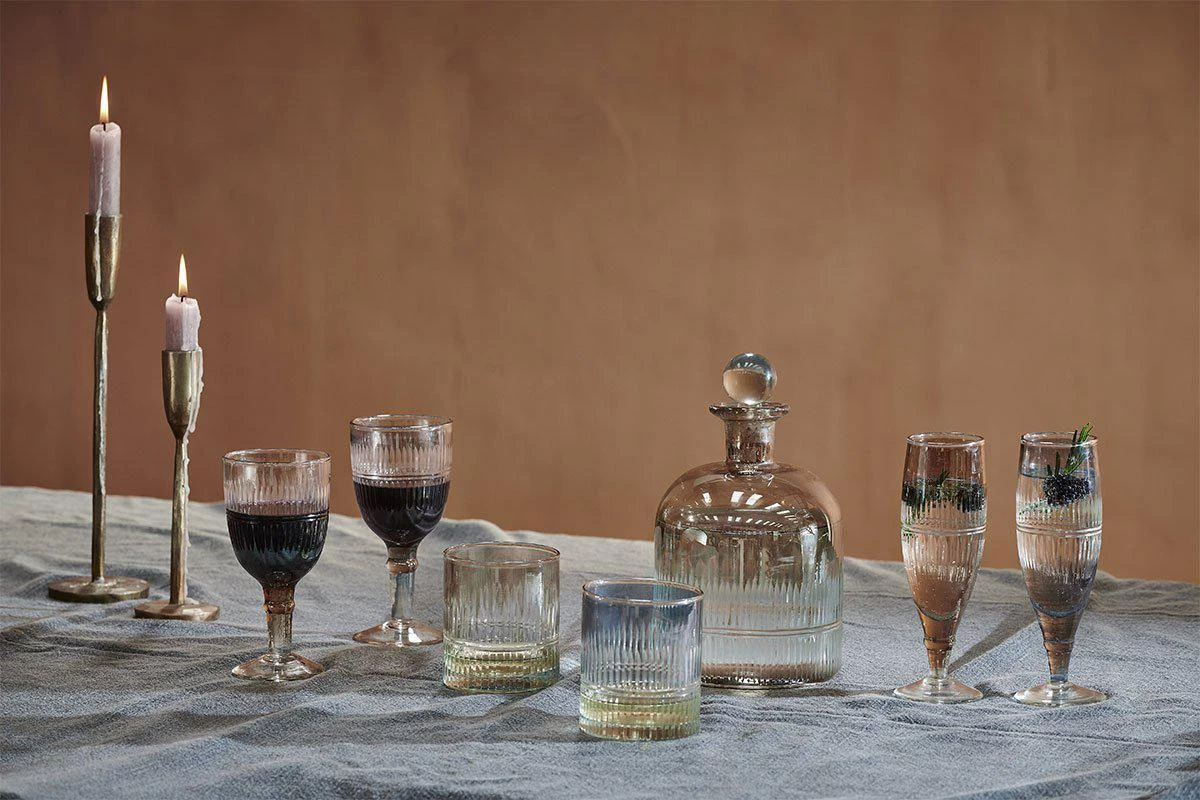 Nkuku Abeeko Tumbler - Aged Gold (Set Of 4) Tableware 4 Nkuku Abeeko Tumbler - Aged Gold (Set Of 4) Tableware