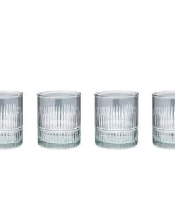 Nkuku Abeeko Tumbler - Smoke (Set Of 4) Tableware