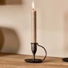 Nkuku New Arrivals Ada Iron Candlestick - Antique Black 2 Nkuku New Arrivals Ada Iron Candlestick - Antique Black
