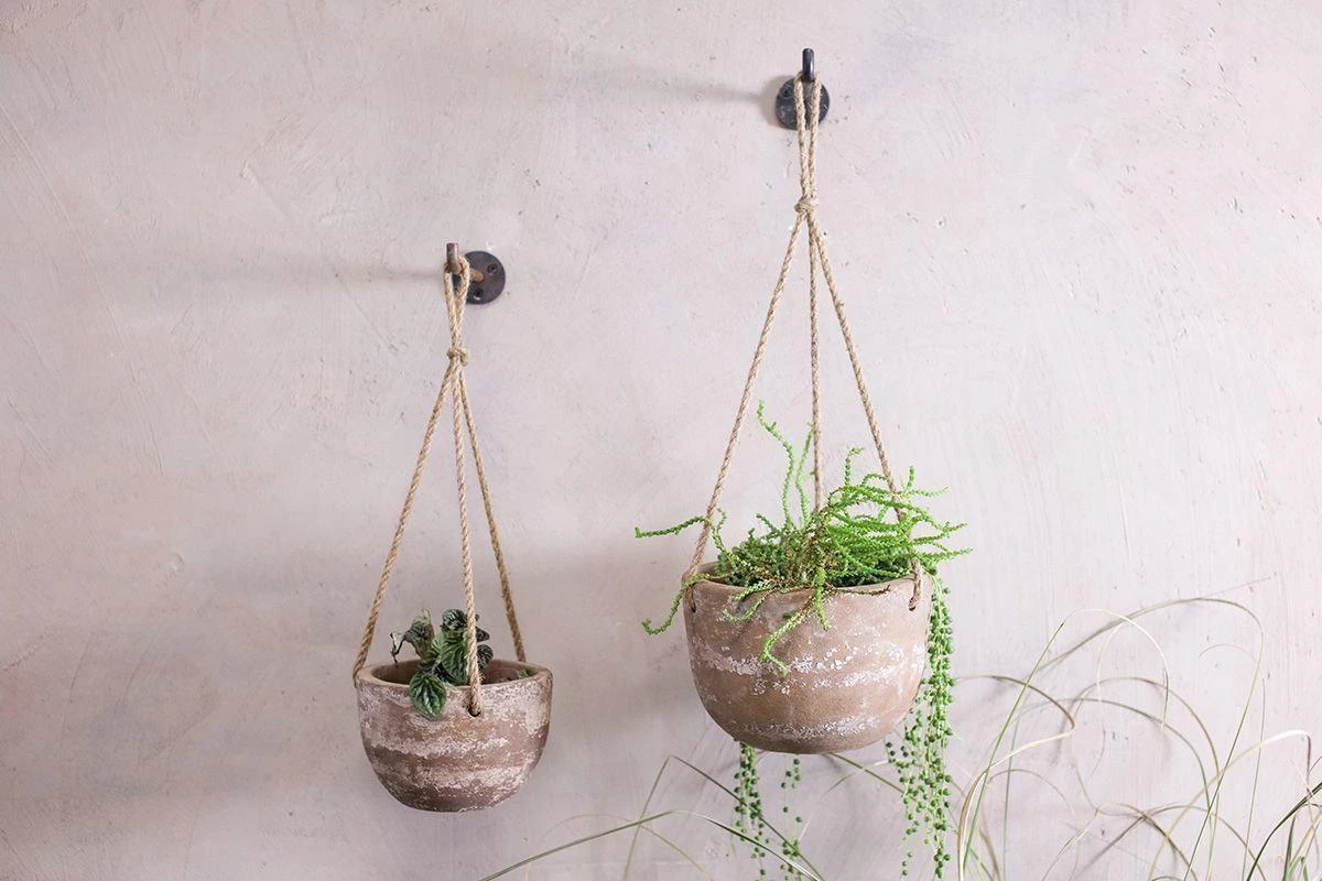 Nkuku Home Accessories Affiti Clay Hanging Planter 3 Nkuku Home Accessories Affiti Clay Hanging Planter