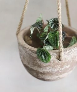Nkuku Home Accessories Affiti Clay Hanging Planter
