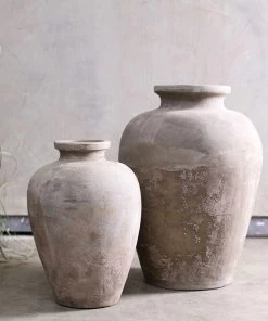 Nkuku Small Affiti Clay Tapered Pot Home Accessories