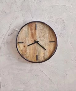 Nkuku Alomi Mango Wood Clock 11 Nkuku Alomi Mango Wood Clock