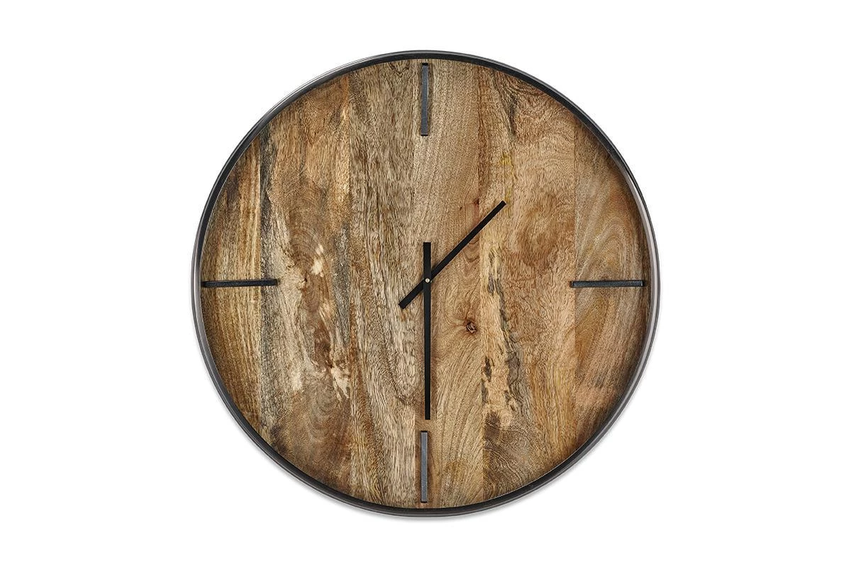 Nkuku Alomi Mango Wood Clock 7 Nkuku Alomi Mango Wood Clock