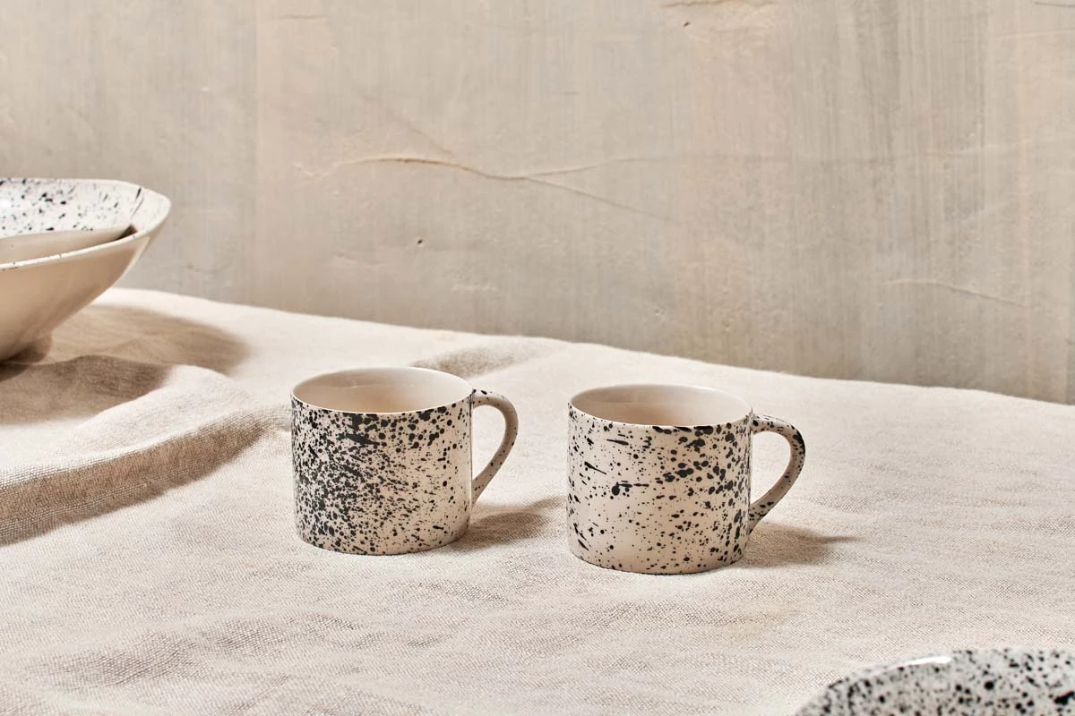 Nkuku Ama Short Mug (Set Of 2) Tableware 3 Nkuku Ama Short Mug (Set Of 2) Tableware