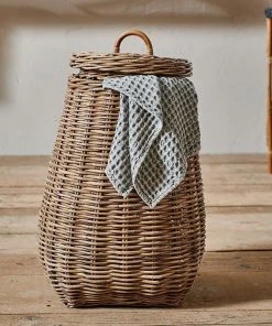 Nkuku Home Accessories Amandi Rattan Laundry Bin