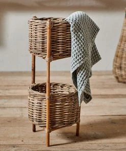 Nkuku Home Accessories Amandi Rattan Storage Stand