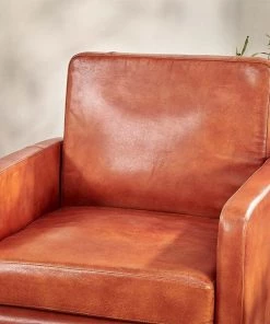 Nkuku Amari Leather Occasional Chair