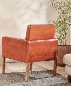 Nkuku Amari Leather Occasional Chair