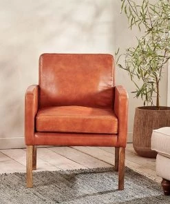 Nkuku Amari Leather Occasional Chair