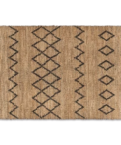 Nkuku Ambara Jute Rug - Large - Black & Natural