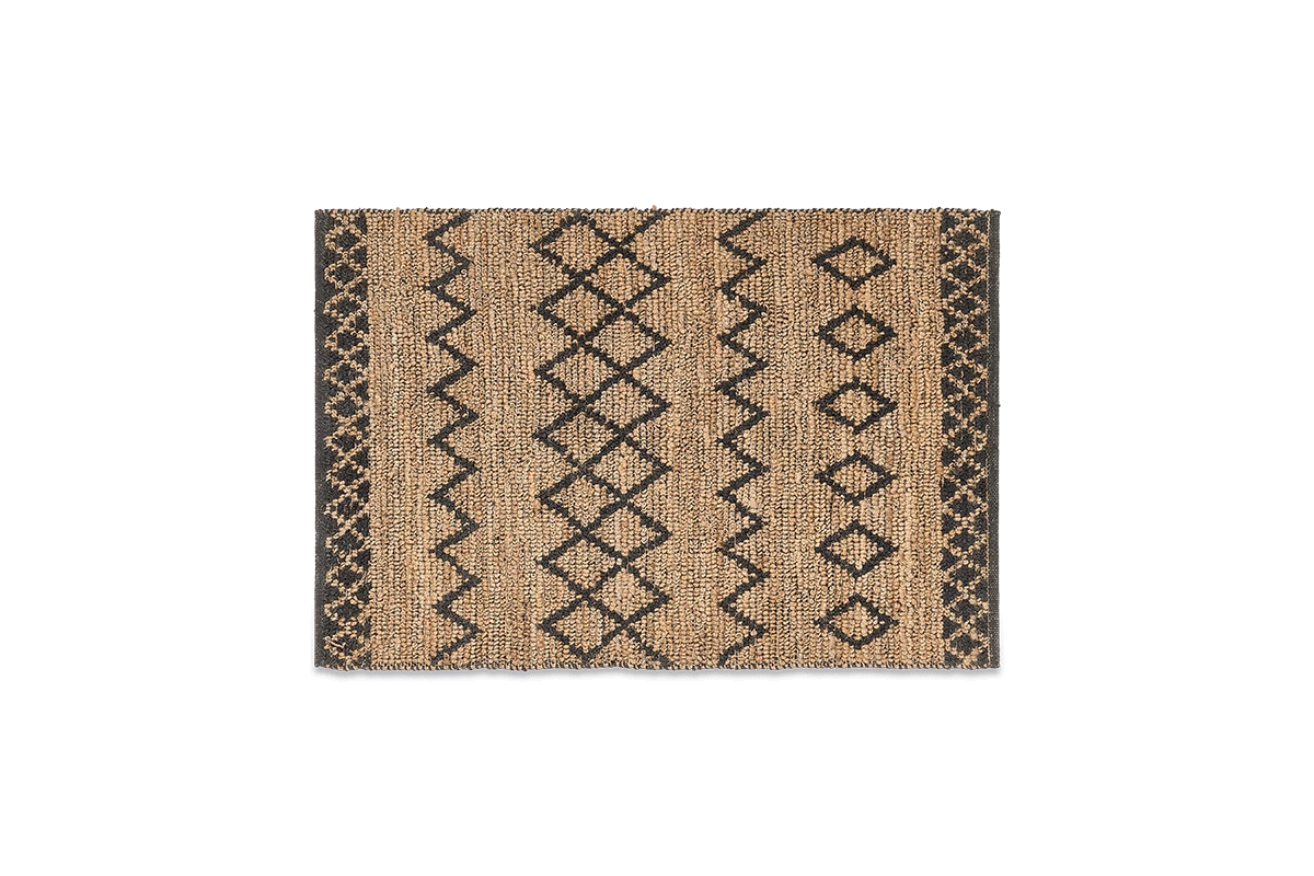 Nkuku Ambara Jute Rug - Medium - Black & Natural Home Accessories 6 Nkuku Ambara Jute Rug - Medium - Black & Natural Home Accessories