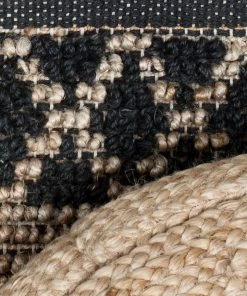 Nkuku Ambara Jute Runner - Black & Natural