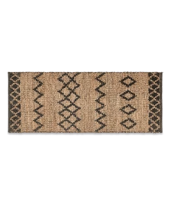 Nkuku Ambara Jute Runner - Black & Natural