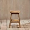 Nkuku Ambi Wooden Stool - Short