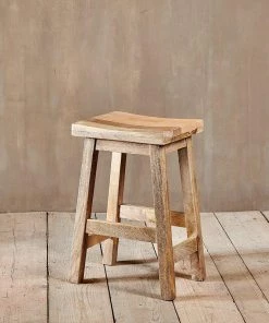 Nkuku Ambi Wooden Stool - Short