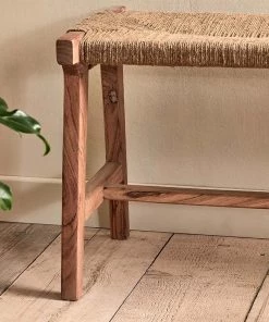 Nkuku New Arrivals Amhara Acacia & Jute Woven Bench 10 Nkuku New Arrivals Amhara Acacia & Jute Woven Bench