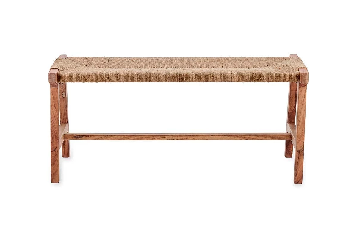 Nkuku New Arrivals Amhara Acacia & Jute Woven Bench 7 Nkuku New Arrivals Amhara Acacia & Jute Woven Bench