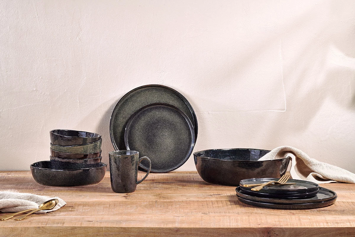 Nkuku Amina Bowl - Sea Grey 5 Nkuku Amina Bowl - Sea Grey