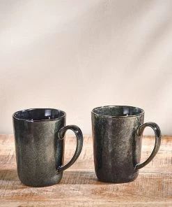 Nkuku Amina Mug - Sea Grey (Set Of 2)