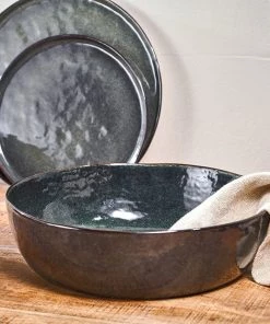 Nkuku Amina Serving Bowl - Sea Grey - Small New Arrivals