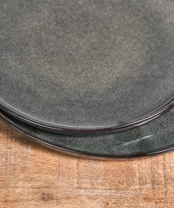 Nkuku Amina Side Plate - Sea Grey