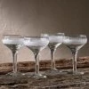 Nkuku Anara Etched Champagne Glass - Clear (Set Of 4) 1 Nkuku Anara Etched Champagne Glass - Clear (Set Of 4)
