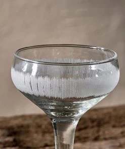 Nkuku Tableware Anara Etched Cocktail Glass - Clear (Set Of 4) 9 Nkuku Tableware Anara Etched Cocktail Glass - Clear (Set Of 4)