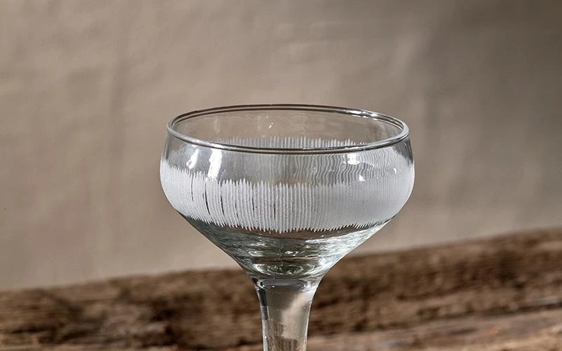 Nkuku Tableware Anara Etched Cocktail Glass - Clear (Set Of 4) 5 Nkuku Tableware Anara Etched Cocktail Glass - Clear (Set Of 4)