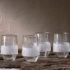 Nkuku Anara Etched Tumbler - Clear - Large (Set Of 4)