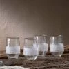 Nkuku Anara Etched Tumbler - Clear - Small (Set Of 4) Tableware