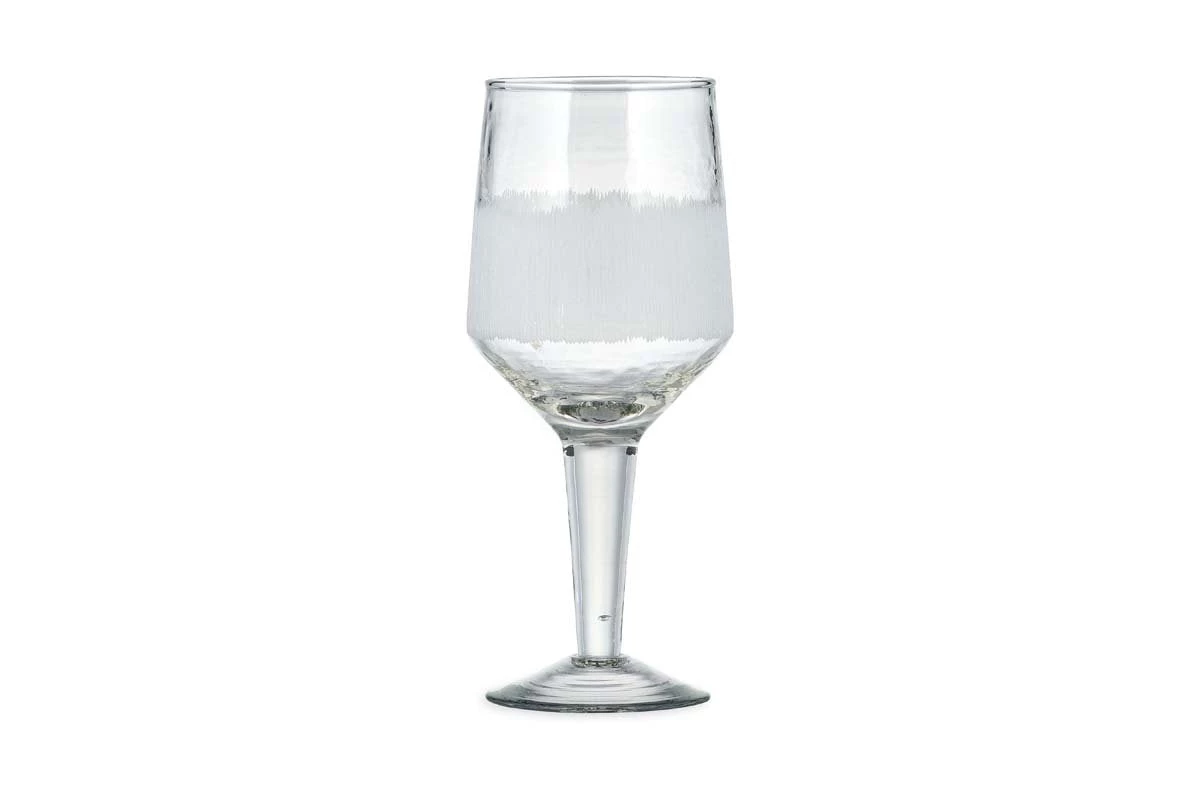 Nkuku Anara Etched Wine Glass - Clear - Large (Set Of 4) 6 Nkuku Anara Etched Wine Glass - Clear - Large (Set Of 4)