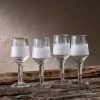 Nkuku Tableware Anara Etched Wine Glass - Clear - Small (Set Of 4)