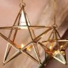 Nkuku Antique Brass Glass Star 1 Nkuku Antique Brass Glass Star
