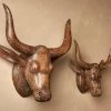 Nkuku Arba Wooden Cow Head - Large Home Accessories