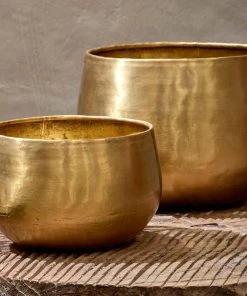 Nkuku Atsu Brass Planter 11 Nkuku Atsu Brass Planter