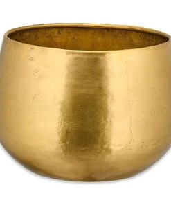 Nkuku Atsu Brass Planter 15 Nkuku Atsu Brass Planter