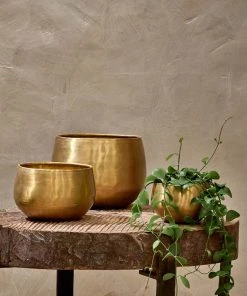 Nkuku Atsu Brass Planter