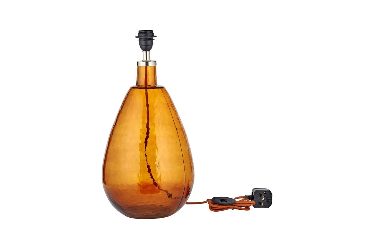 Nkuku Baba Glass Lamp - Burnt Amber - Large Tall 7 Nkuku Baba Glass Lamp - Burnt Amber - Large Tall