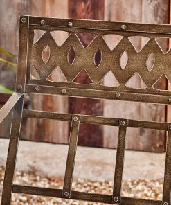 Nkuku Bahula Decorative Iron Bench Garden Furniture 13 Nkuku Bahula Decorative Iron Bench Garden Furniture