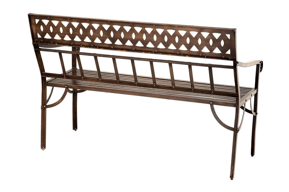 Nkuku Bahula Decorative Iron Bench Garden Furniture 9 Nkuku Bahula Decorative Iron Bench Garden Furniture