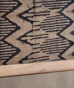 Nkuku Baliem Chevron Block Print Artwork