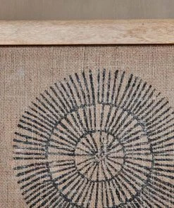 Nkuku Home Accessories Baliem Circular Block Print Artwork