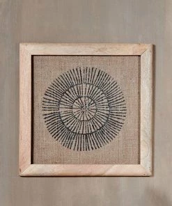 Nkuku Home Accessories Baliem Circular Block Print Artwork